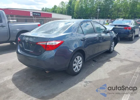 2015 Toyota Corolla Le z USA, uszkodzony, nr VIN 2T1BURHE0FC306499